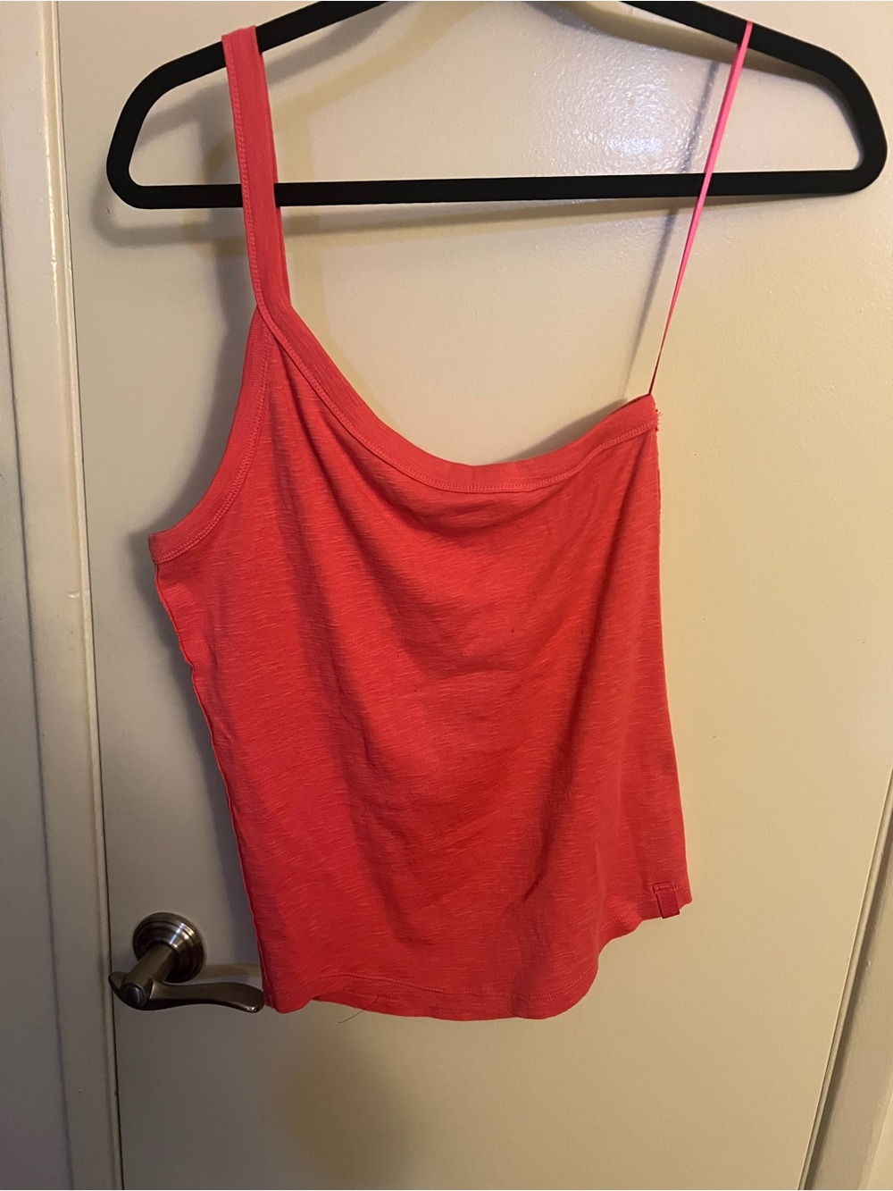 We The Free Coral Asymmetric Spaghetti-Strap Camisole